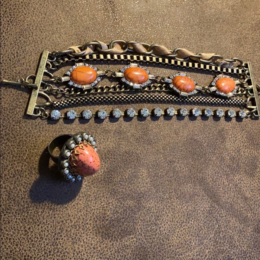 Bracelet and ring set